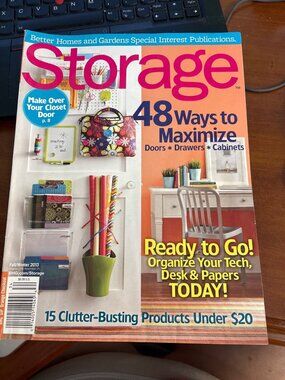 VTG Better Homes & Gardens Storage Magazine Fall/Winter 2013 Clutter Buster Idea